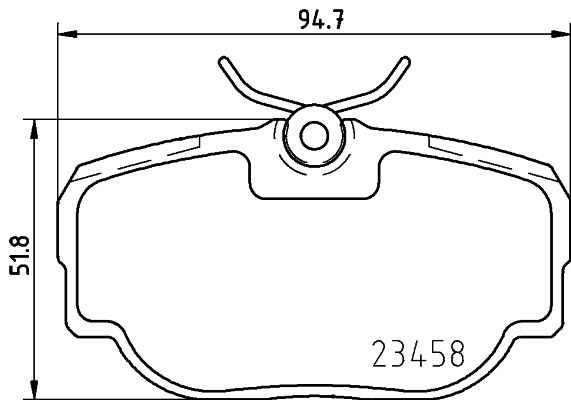 MINTEX Комплект тормозных колодок, дисковый тормоз MDB2470