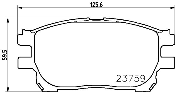 MINTEX Комплект тормозных колодок, дисковый тормоз MDB2558