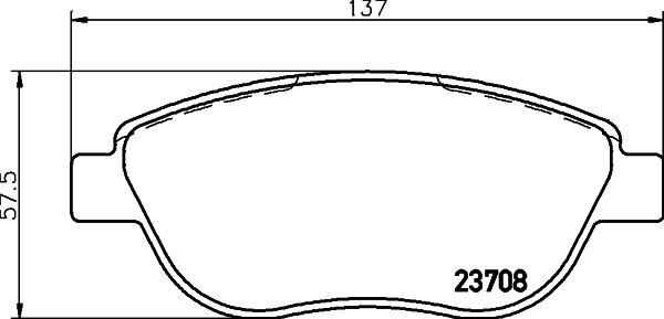 MINTEX Комплект тормозных колодок, дисковый тормоз MDB2663