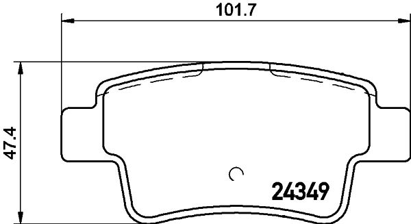 MINTEX Комплект тормозных колодок, дисковый тормоз MDB2779