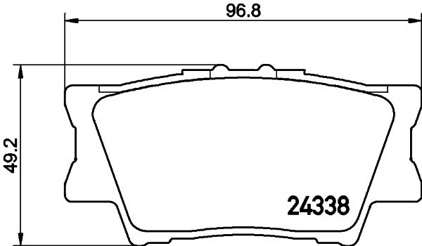 MINTEX Комплект тормозных колодок, дисковый тормоз MDB2787