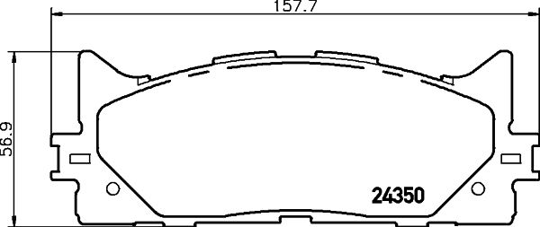 MINTEX Комплект тормозных колодок, дисковый тормоз MDB2788