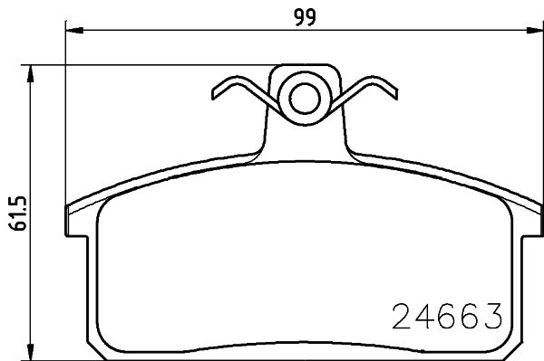 MINTEX Комплект тормозных колодок, дисковый тормоз MDB2912