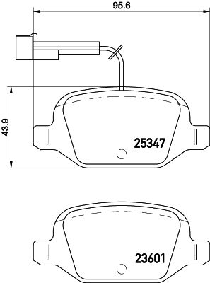 MINTEX Комплект тормозных колодок, дисковый тормоз MDB3204