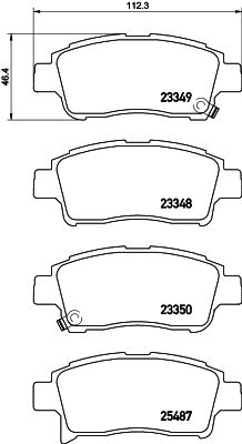 MINTEX Комплект тормозных колодок, дисковый тормоз MDB3241