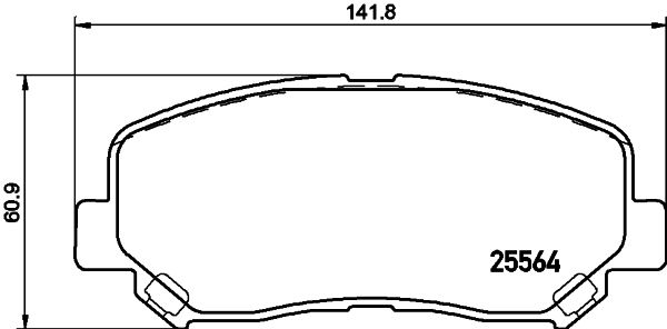 MINTEX Bremžu uzliku kompl., Disku bremzes MDB3292