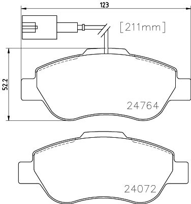 MINTEX Bremžu uzliku kompl., Disku bremzes MDB3316