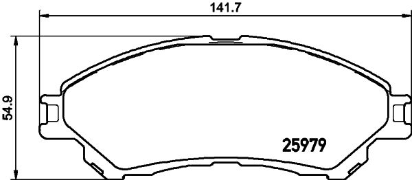 MINTEX Комплект тормозных колодок, дисковый тормоз MDB3427