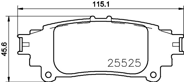 MINTEX Bremžu uzliku kompl., Disku bremzes MDB3720