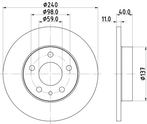 MINTEX Bremžu diski MDC1022