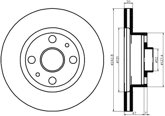 MINTEX Bremžu diski MDC1136