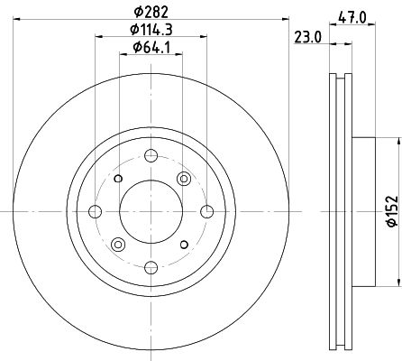 MINTEX Тормозной диск MDC1254