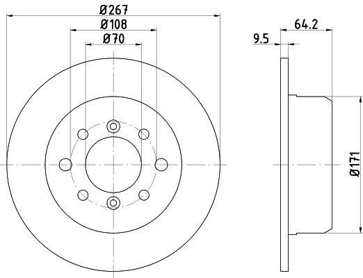 MINTEX Bremžu diski MDC1265