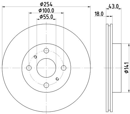 MINTEX Тормозной диск MDC1289