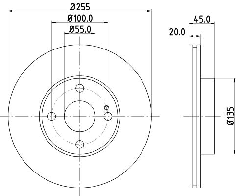 MINTEX Bremžu diski MDC1295