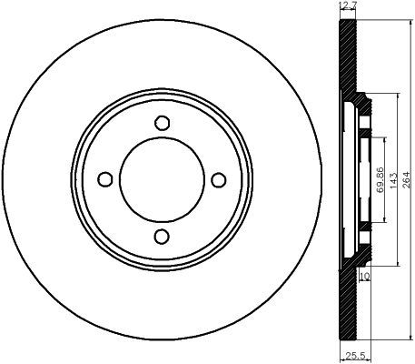 MINTEX Bremžu diski MDC130