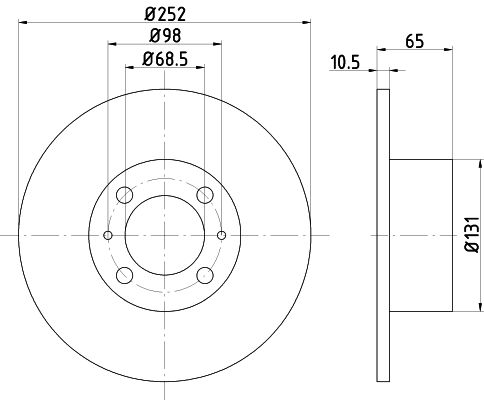 MINTEX Bremžu diski MDC131