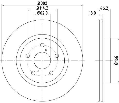 MINTEX Тормозной диск MDC1350