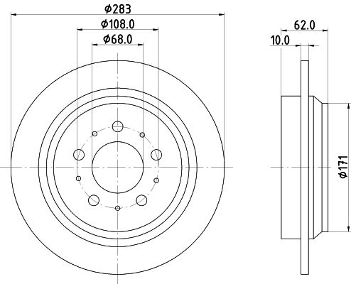 MINTEX Bremžu diski MDC1352