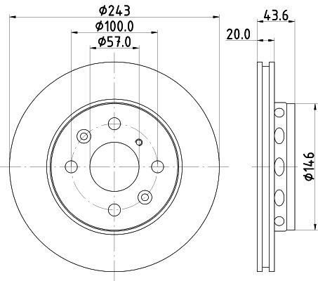 MINTEX Bremžu diski MDC1364