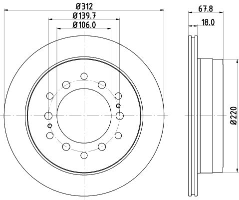 MINTEX Bremžu diski MDC1406C