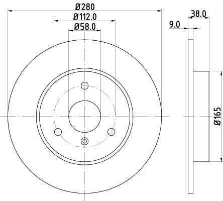 MINTEX Тормозной диск MDC1423