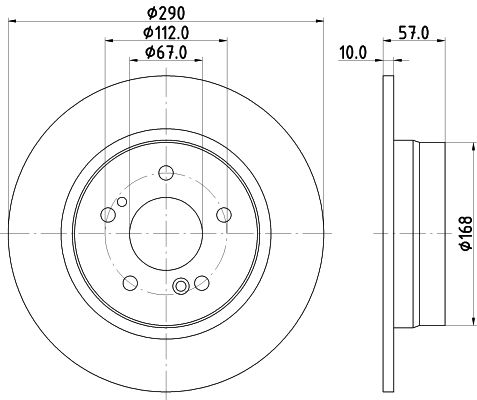 MINTEX Bremžu diski MDC1526