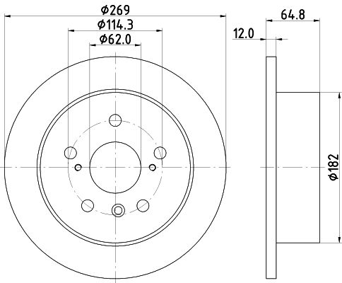 MINTEX Bremžu diski MDC1565