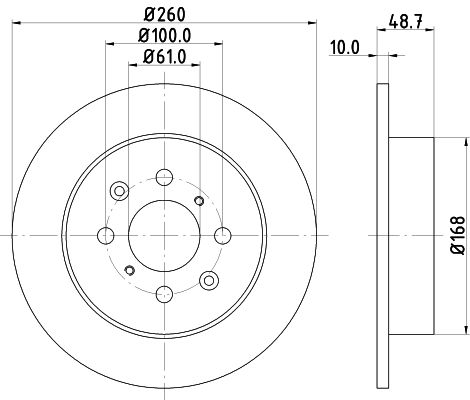 MINTEX Тормозной диск MDC1601