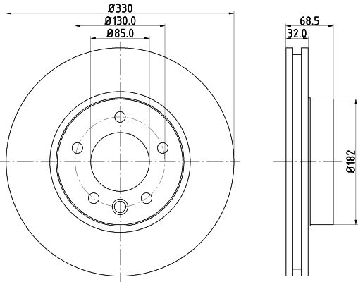 MINTEX Bremžu diski MDC1610R