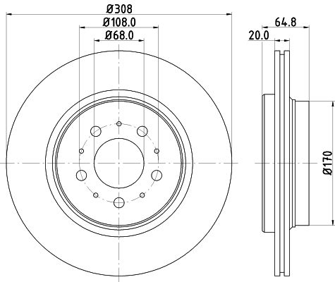 MINTEX Bremžu diski MDC1615