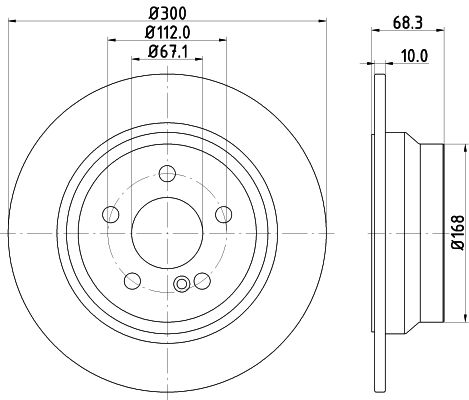 MINTEX Тормозной диск MDC1633