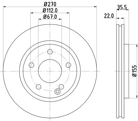 MINTEX Тормозной диск MDC1653