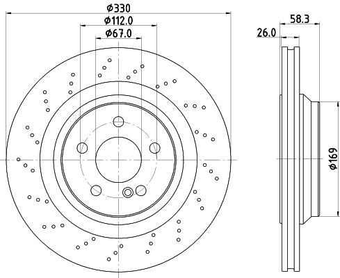 MINTEX Тормозной диск MDC1669