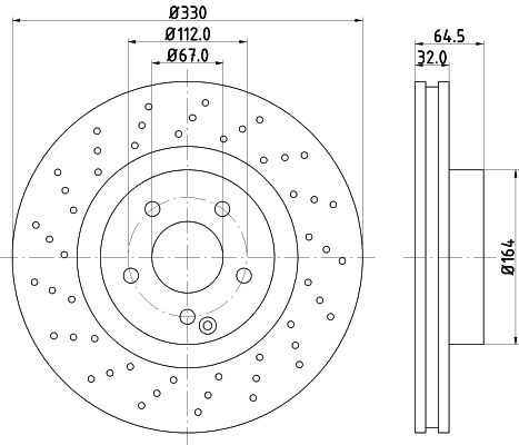 MINTEX Bremžu diski MDC1671