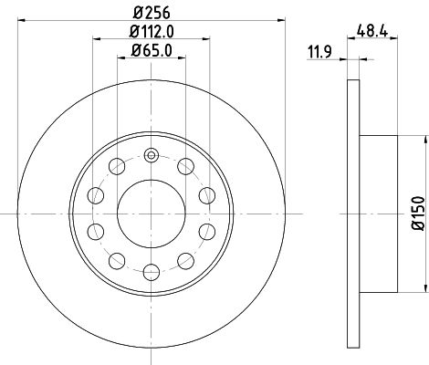 MINTEX Тормозной диск MDC1679