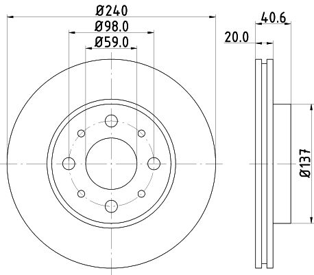 MINTEX Тормозной диск MDC1689
