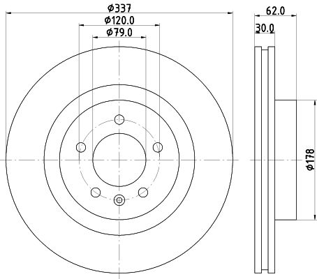 MINTEX Тормозной диск MDC1716