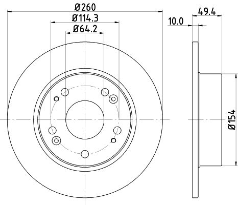 MINTEX Bremžu diski MDC1721