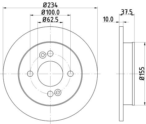 MINTEX Bremžu diski MDC1726