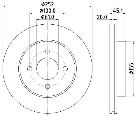 MINTEX Bremžu diski MDC1730