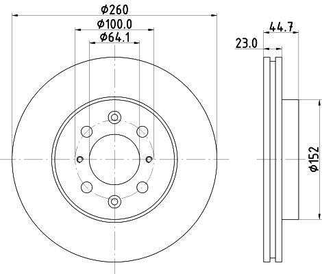 MINTEX Bremžu diski MDC1734