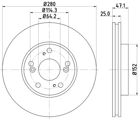 MINTEX Тормозной диск MDC1738