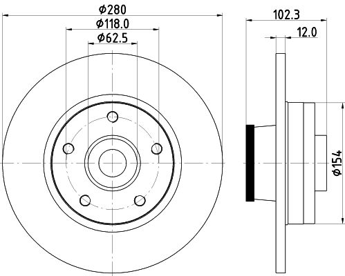 MINTEX Тормозной диск MDC1764