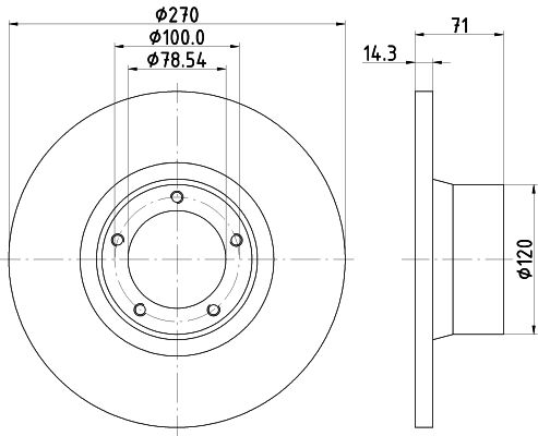 MINTEX Bremžu diski MDC177