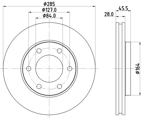 MINTEX Тормозной диск MDC1785