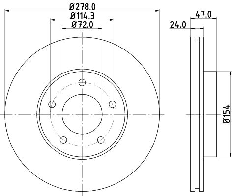 MINTEX Тормозной диск MDC1787