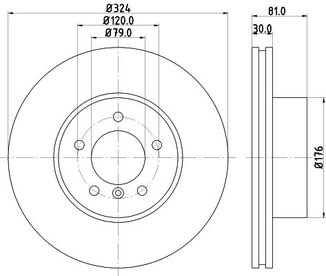 MINTEX Тормозной диск MDC1795