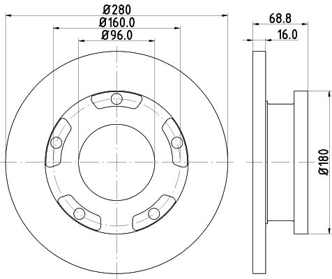 MINTEX Bremžu diski MDC1808