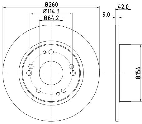 MINTEX Тормозной диск MDC1833